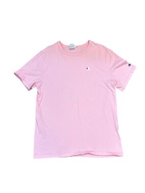 Champion short sleeve t shirt in pink, men’s size medium, 100% cotton